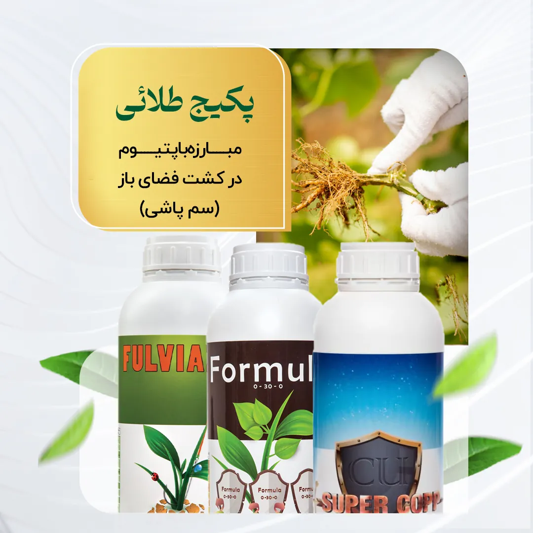 پکیج طلائی مبارزه با پیتوم در کشت فضای باز (محلولپاشی)