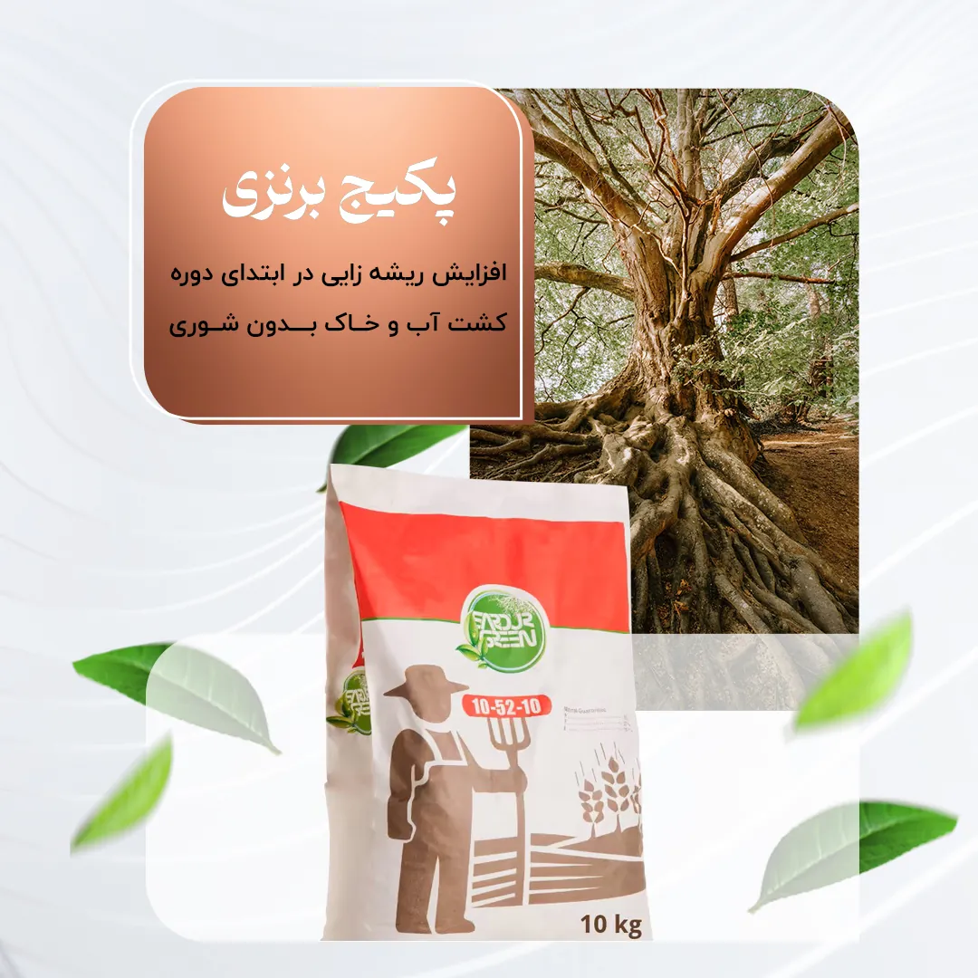 پکیج برنزی – افزایش ریشه زایی در ابتدای دوره کشت آب و خاک بدون شوری