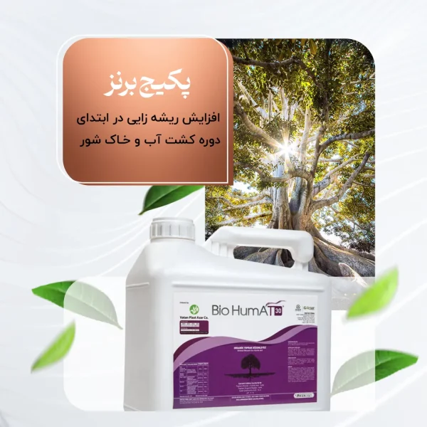پکیج برنزی – افزایش ریشه زایی در ابتدای دوره کشت  آب و خاک شور