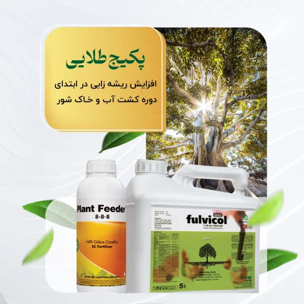 پکیج طلائی – افزایش ریشه زایی در ابتدای دوره کشت  آب و خاک شور
